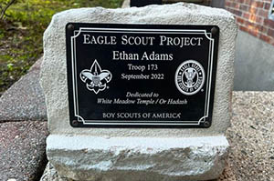 Todah Rabah & Yasher Koach to Ethan Adams & Scout Troop 173!
